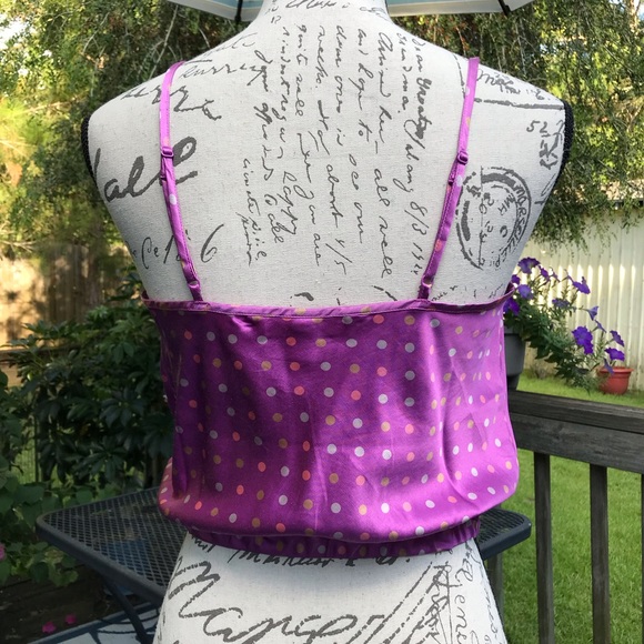 Vintage Victoria’s Secret Silk Polka Dot Cami S - Picture 4 of 5